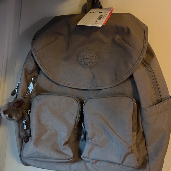 Kipling Brown Backpack with Front Pockets - Picture 1 of 3